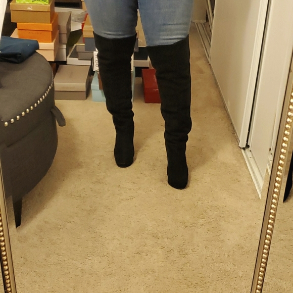 H by Halston Shoes - Black boots sexy AF